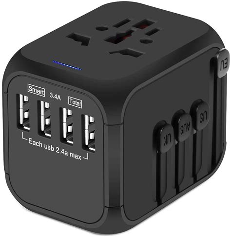4A, USB C charge up to 3A, owing you charge 6 devices simultaneously. . Travel adapter walmart